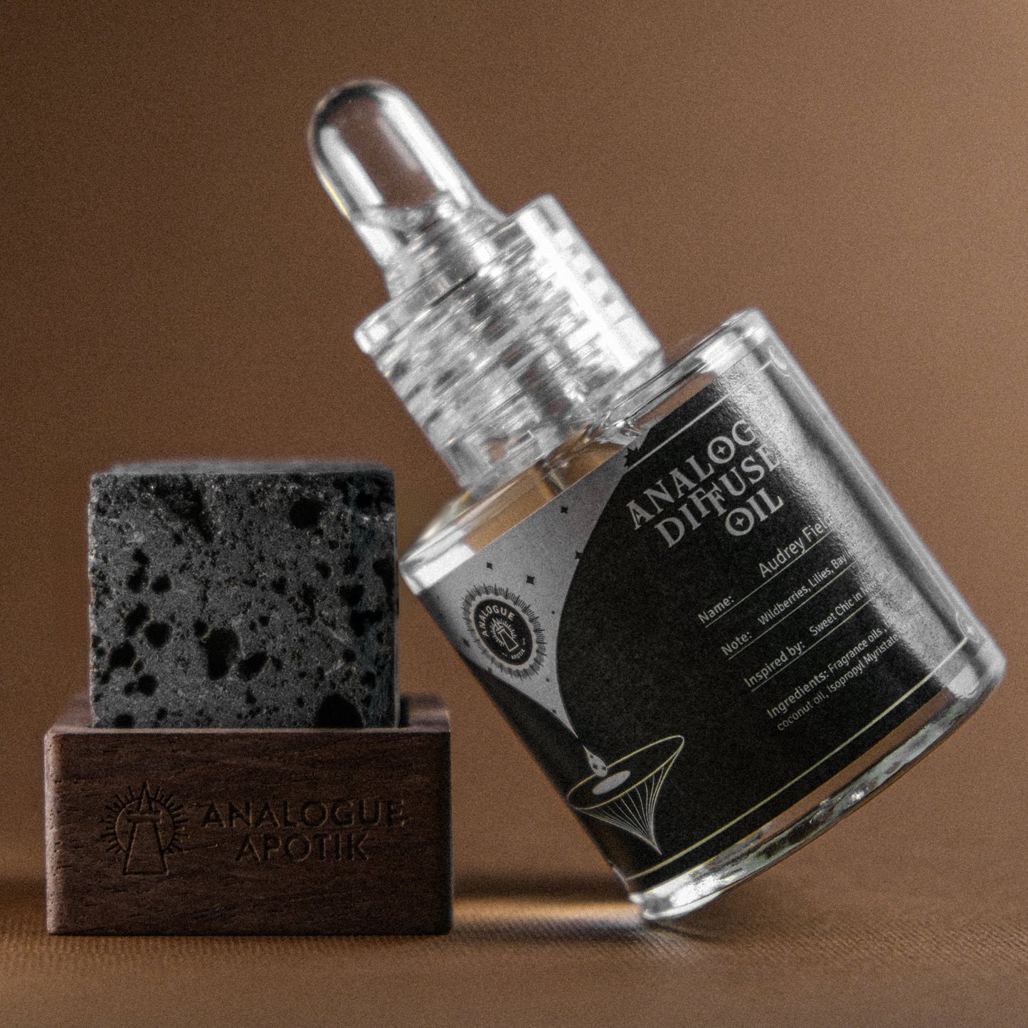 Audrey Field 3-in-1 Diffuser Set (Car clip, Volcanic Stone & Oil)