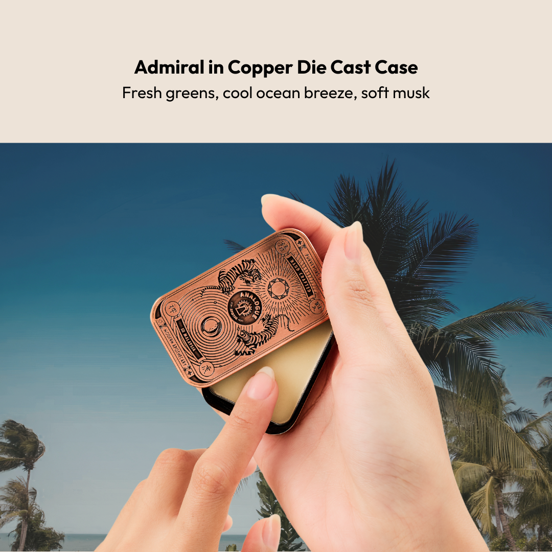 Solid Cologne Die Cast Case Copper