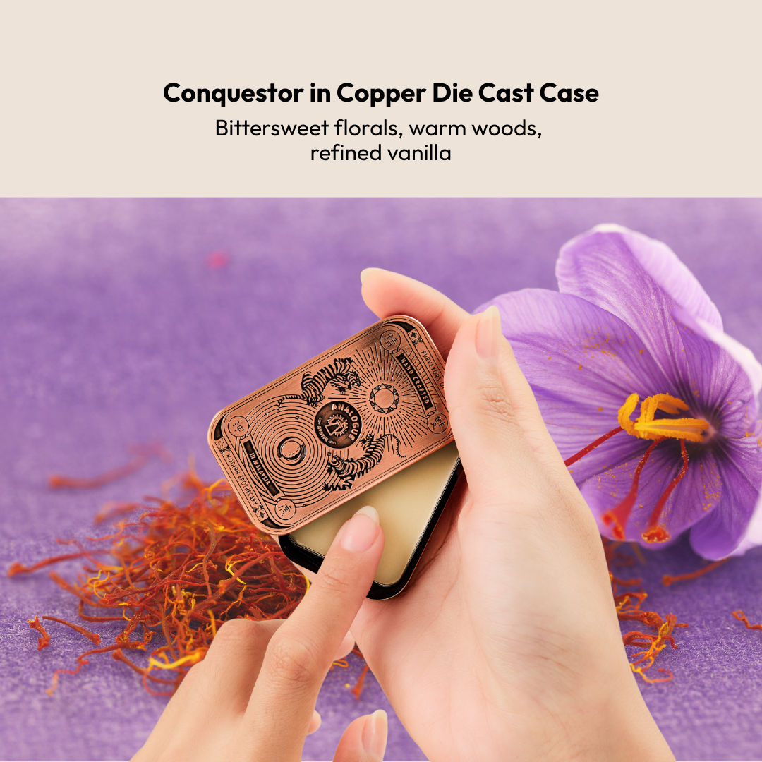 Solid Cologne Die Cast Case Copper