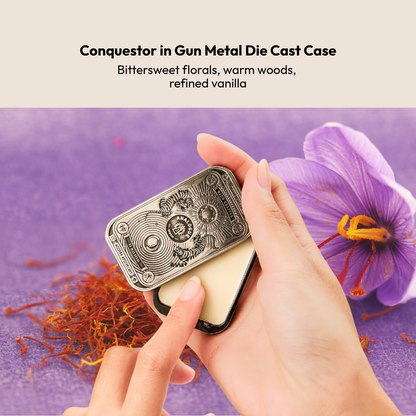 Solid Cologne Die Cast Case Gun Metal