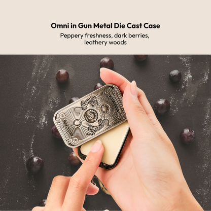 Solid Cologne Die Cast Case Gun Metal