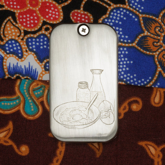 41 Half Boil Egg Merdeka die-cast case